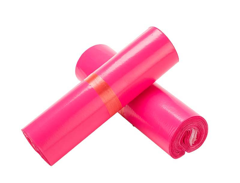 兴城玫红色快递袋-02